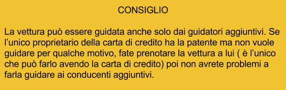 Includere uno o più guidatori aggiuntivi - agenzie e costi a confronto