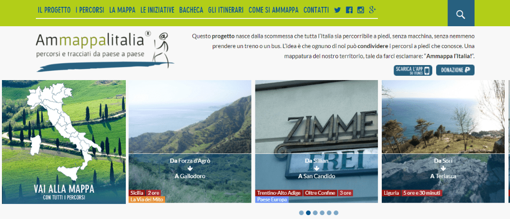 Ammappa l'Italia è il progetto open source per mappare i sentieri a piedi in Italia