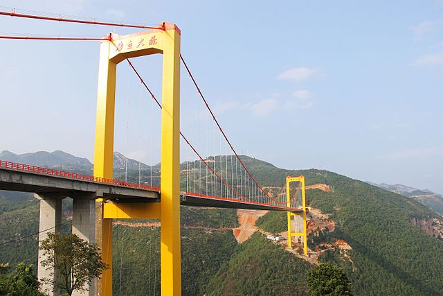 i ponti più alti del mondo: il puli bridge in cina